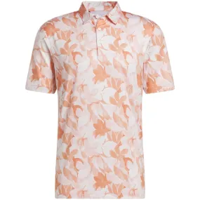 adidas Floral Polo Shirt - Coral Fusion/Pantone/White