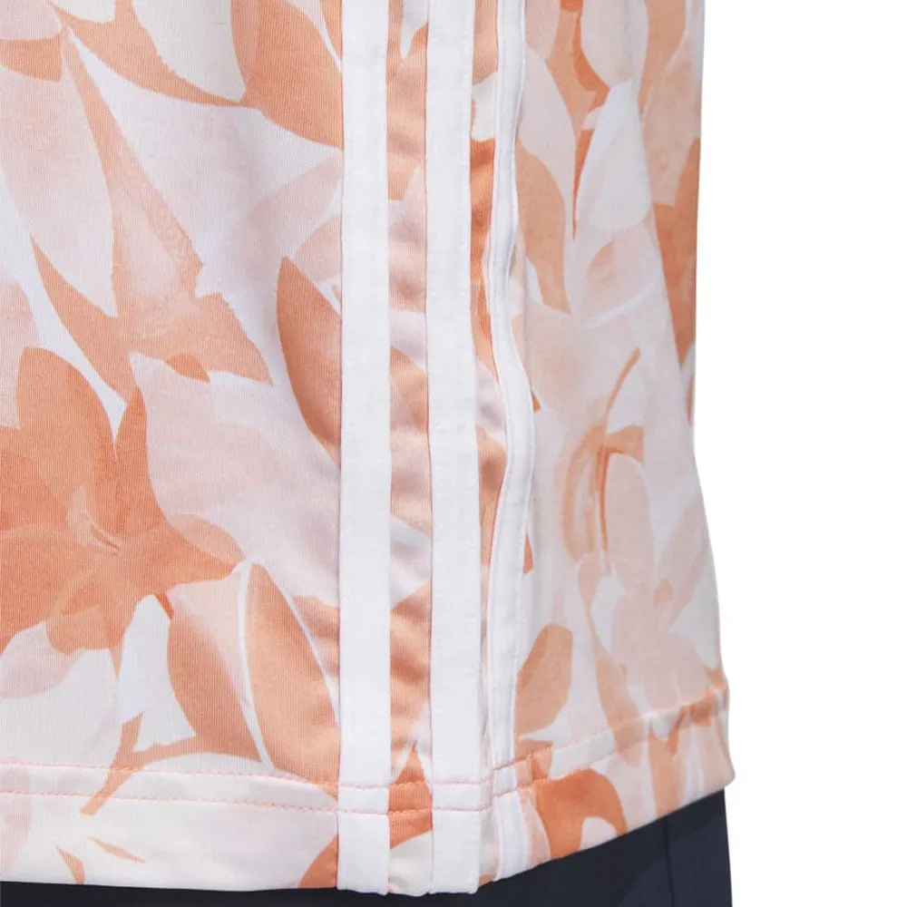 adidas Floral Polo Shirt - Coral Fusion/Pantone/White