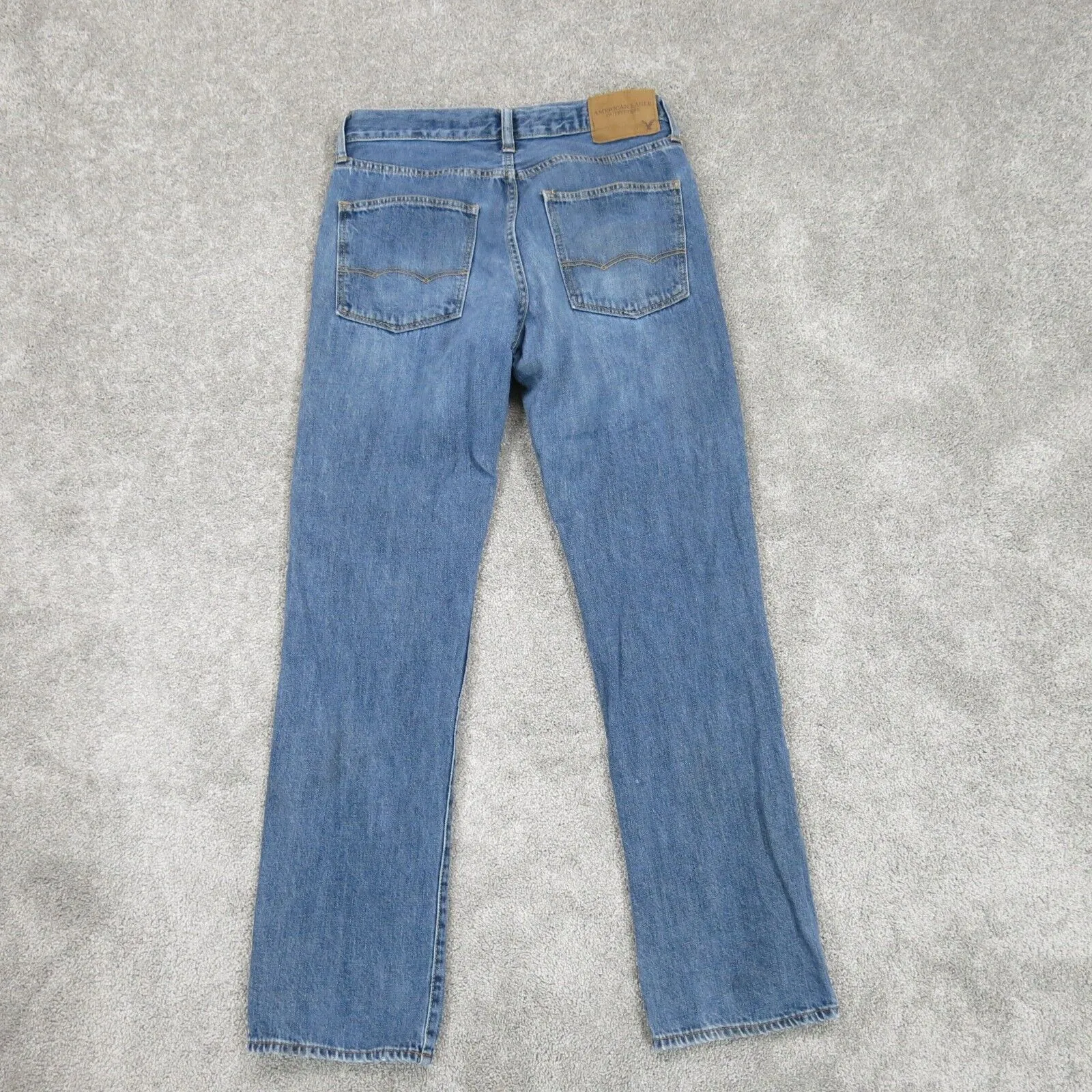 American Eagle Mens Jeans Slim Straight Leg Denim Low Rise Blue Size W29XL32