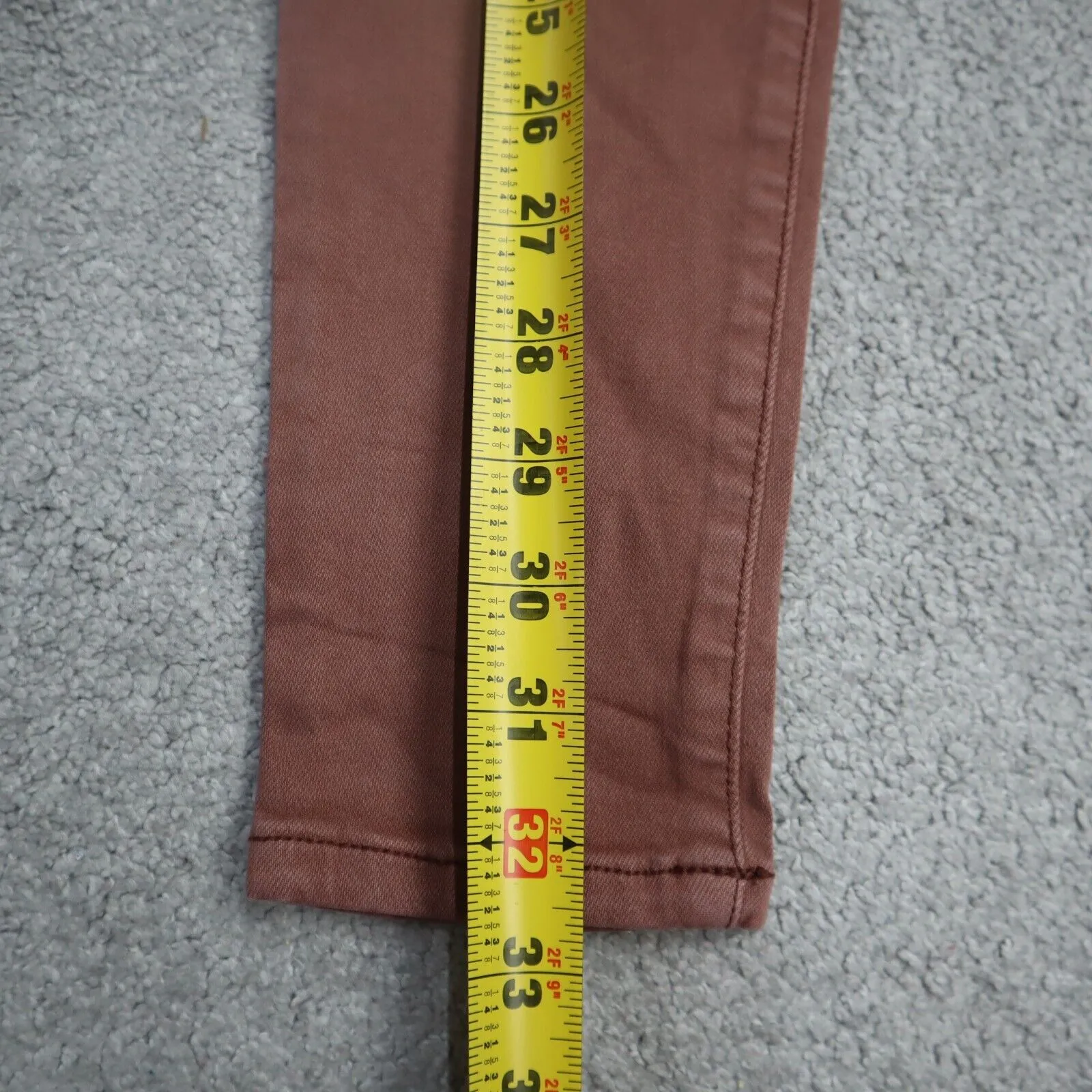 American Eagle Womens Jeans Straight Leg Mid Rise Stretch Light Brown SZ 0