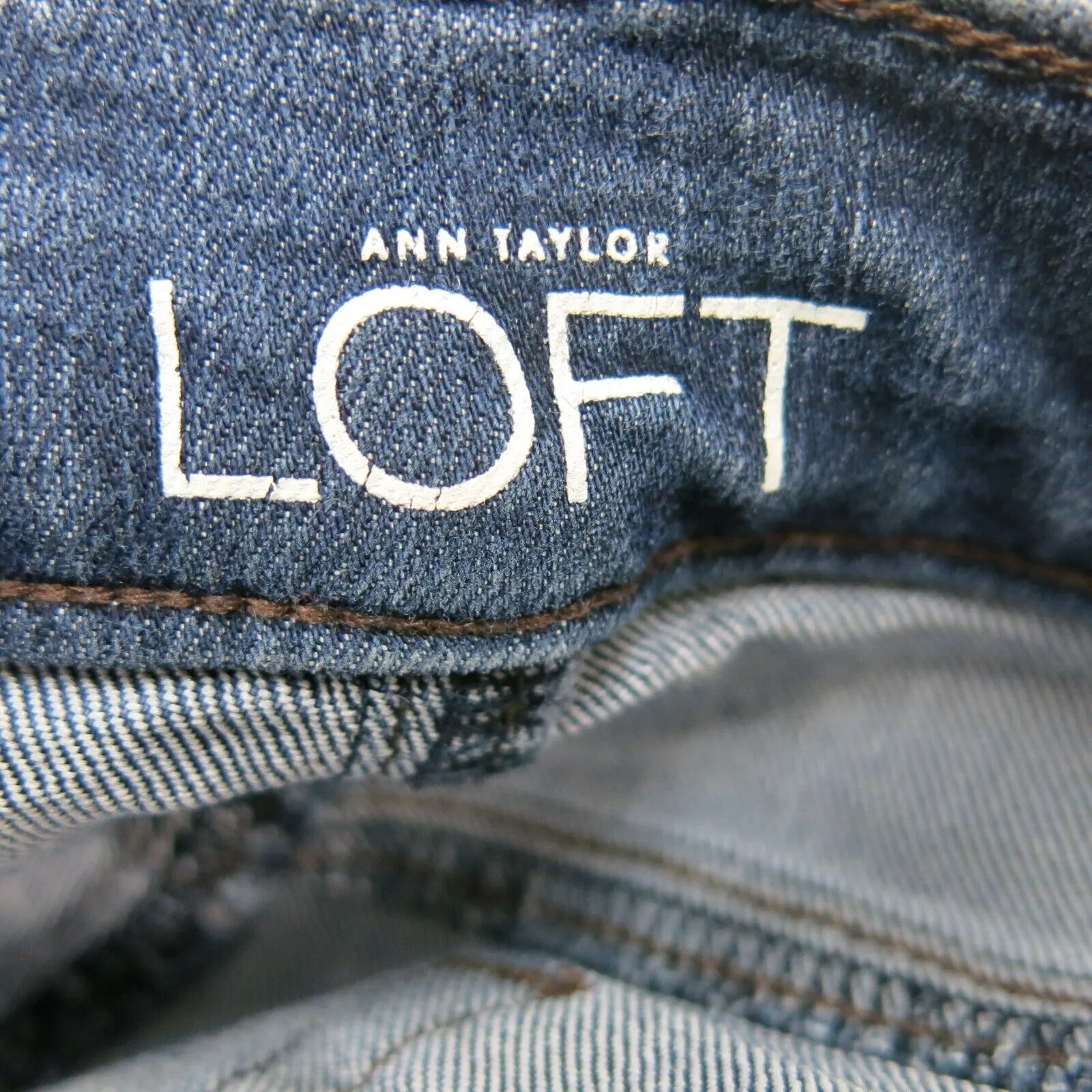 Ann Taylor Loft Womens Modern Straight Leg Jeans Denim Low Rise Blue Size 30/10P