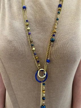 Blue & Gold Ella Necklace