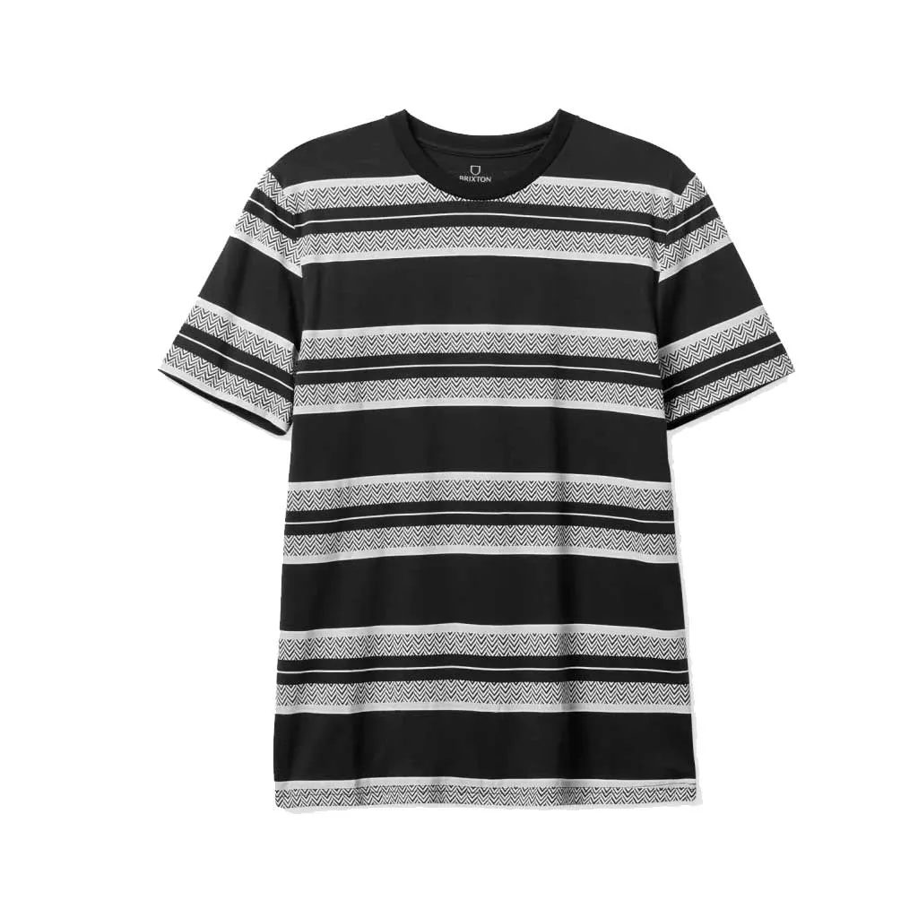 Brixton Hilt X S/S Knit - Black/Beige/Off White