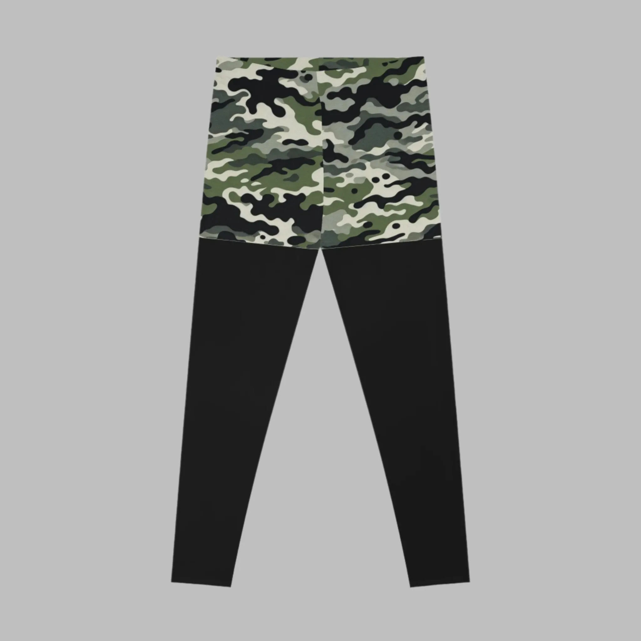 Camo Shorts - Leggings - 2 in 1 - Black