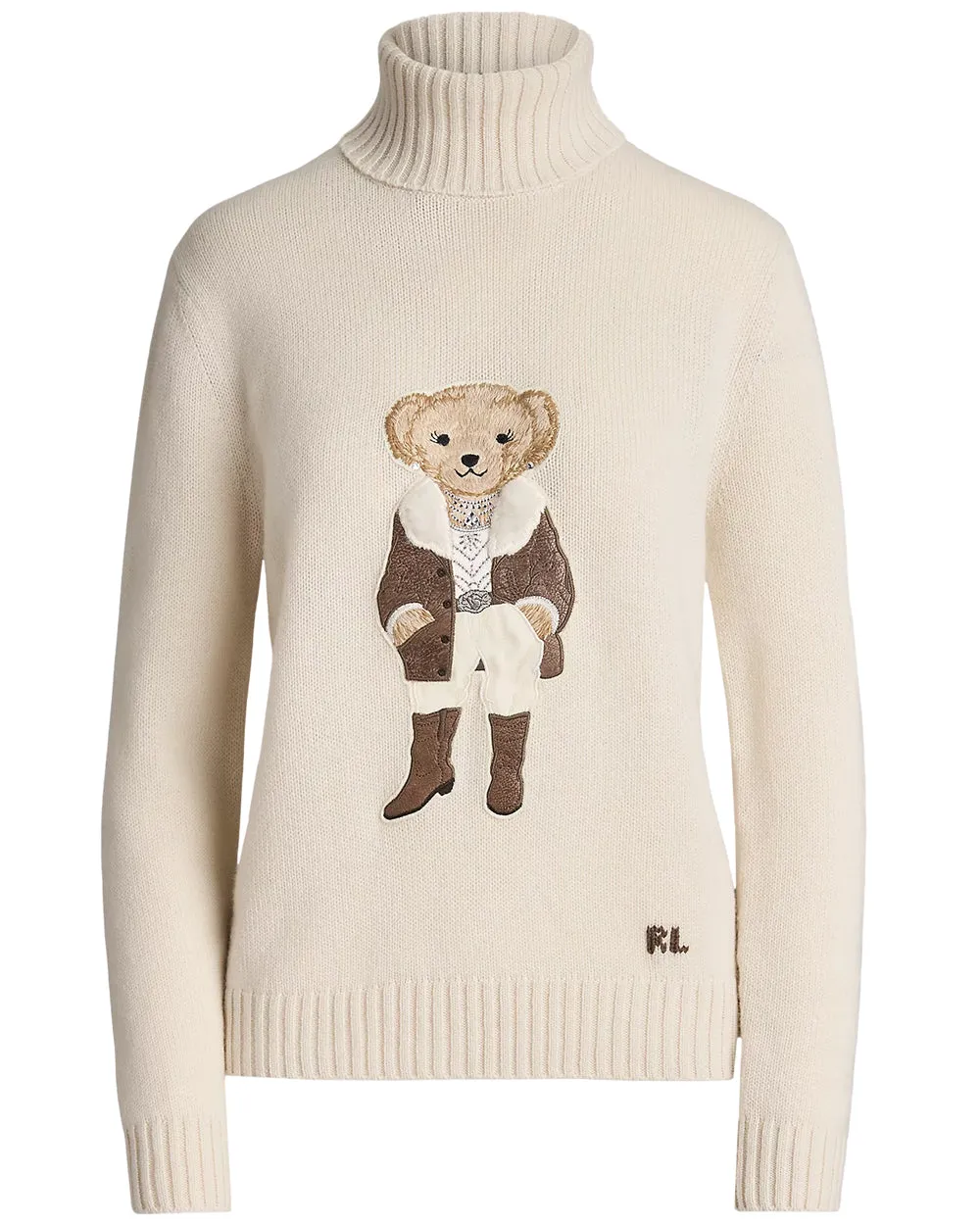 Cream Cashmere Rancher Bear Sweater