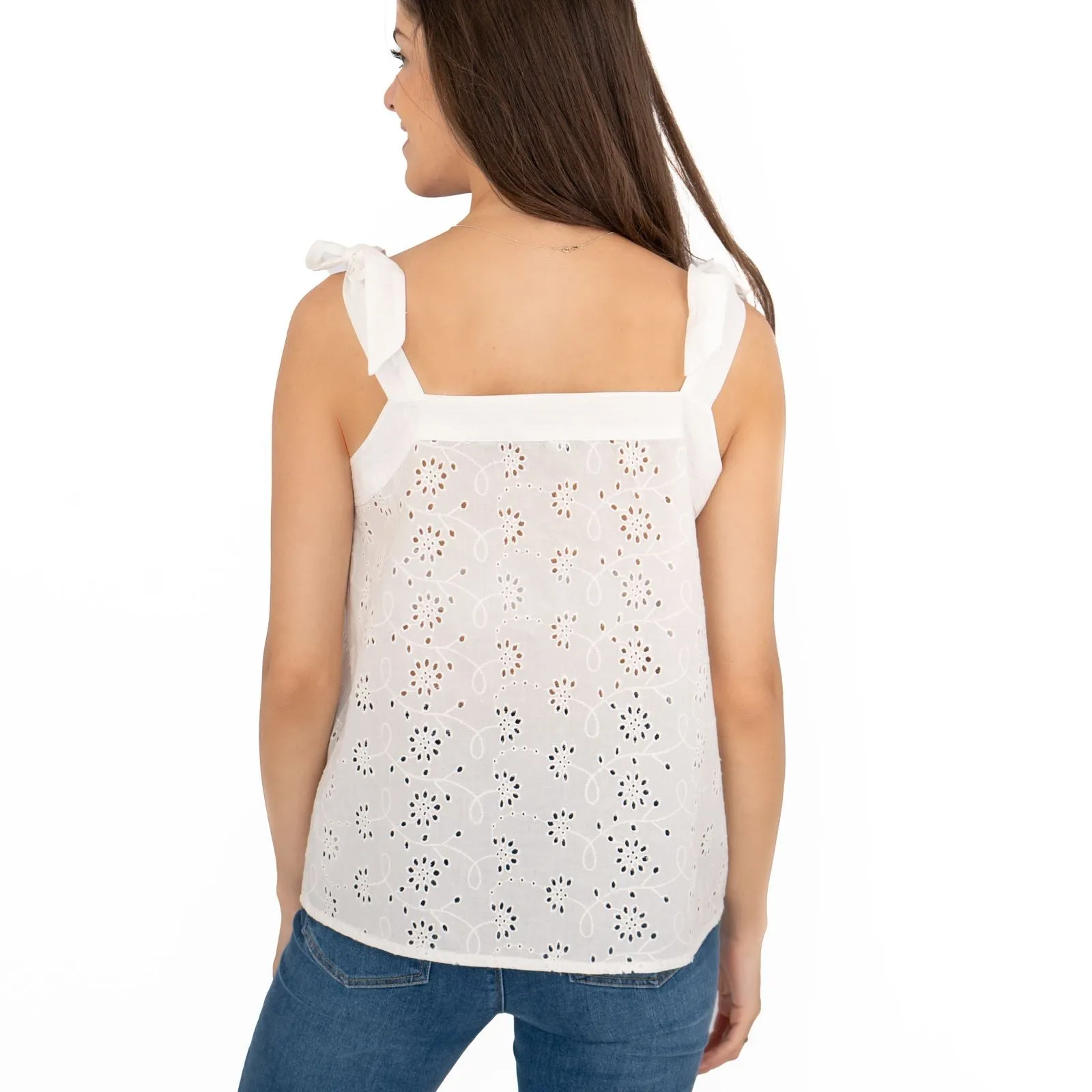 Dorothy Perkins Embroidered Square Neck Tank Tops