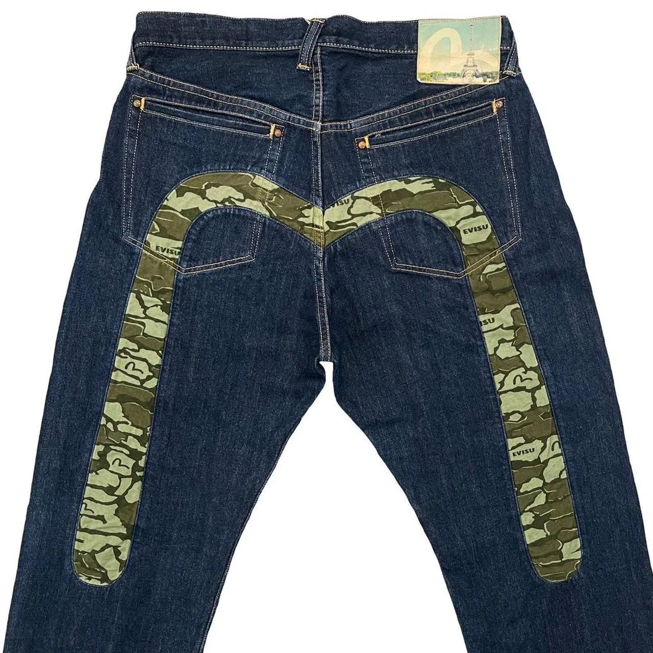 Evisu Ishigaki Camo Daicock Jeans