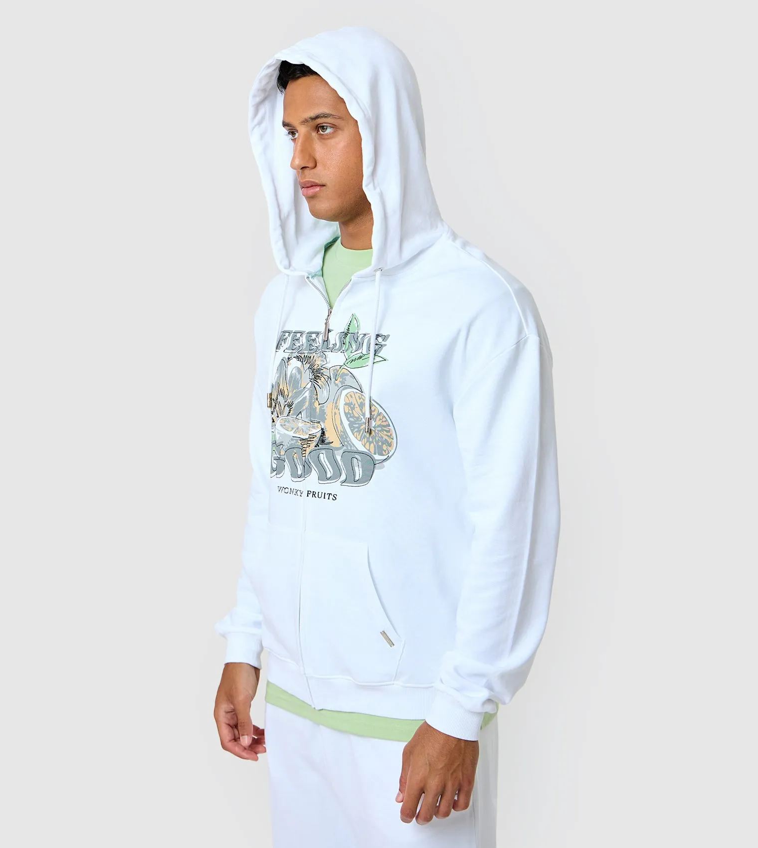 F5 Oversized Zip-Up Hoodie