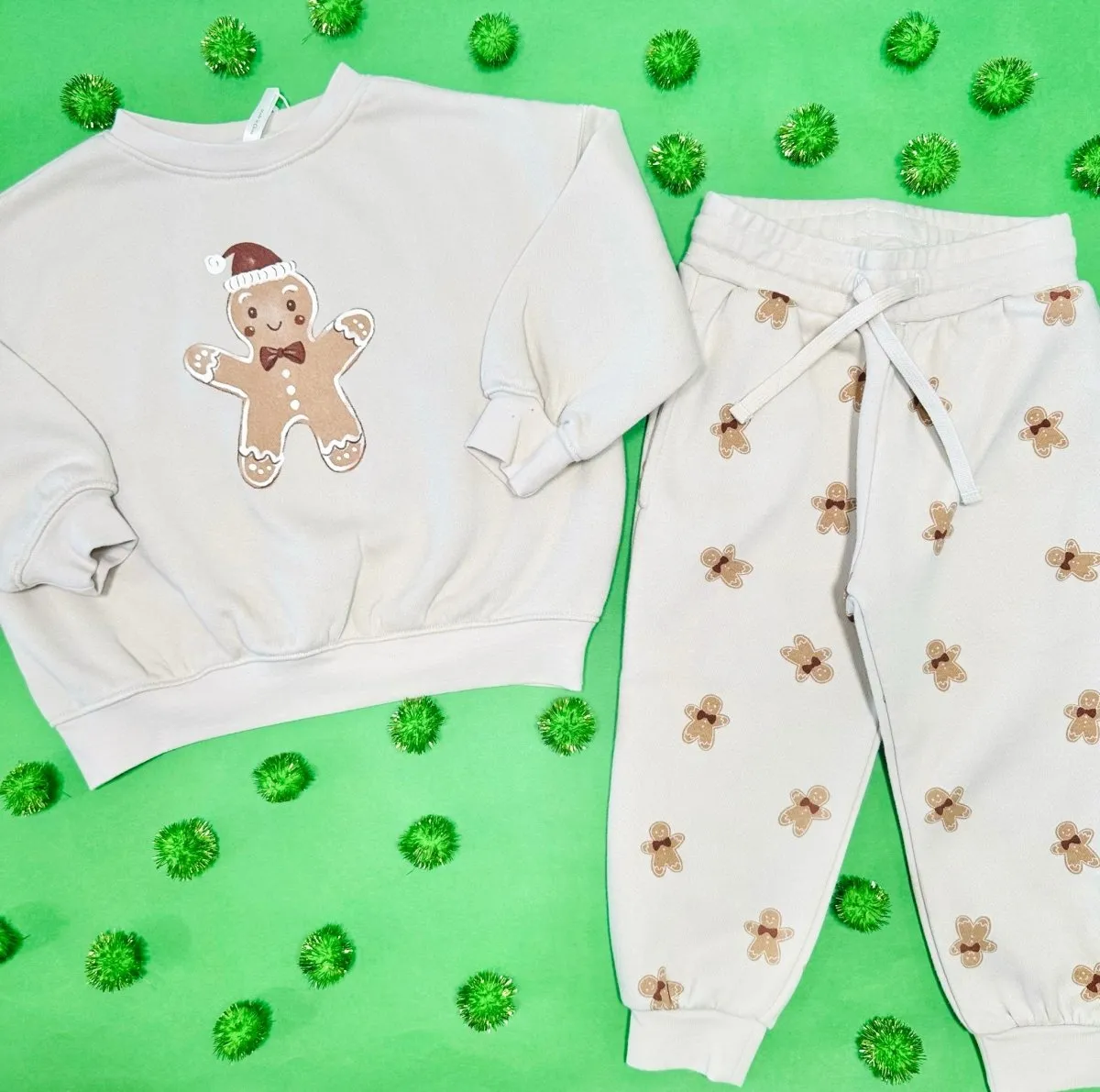 GINGERBREAD SWEATSHIRT AND SWEATPANTS SET