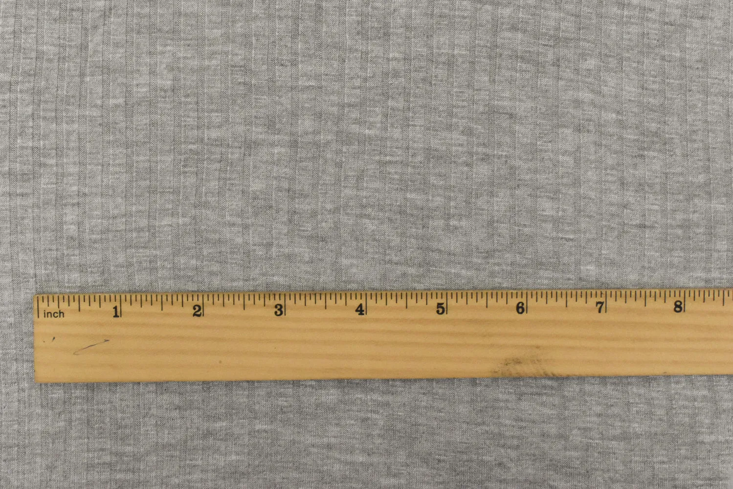 Heather Simple Gray Stretch Rayon Rib Knit Fabric