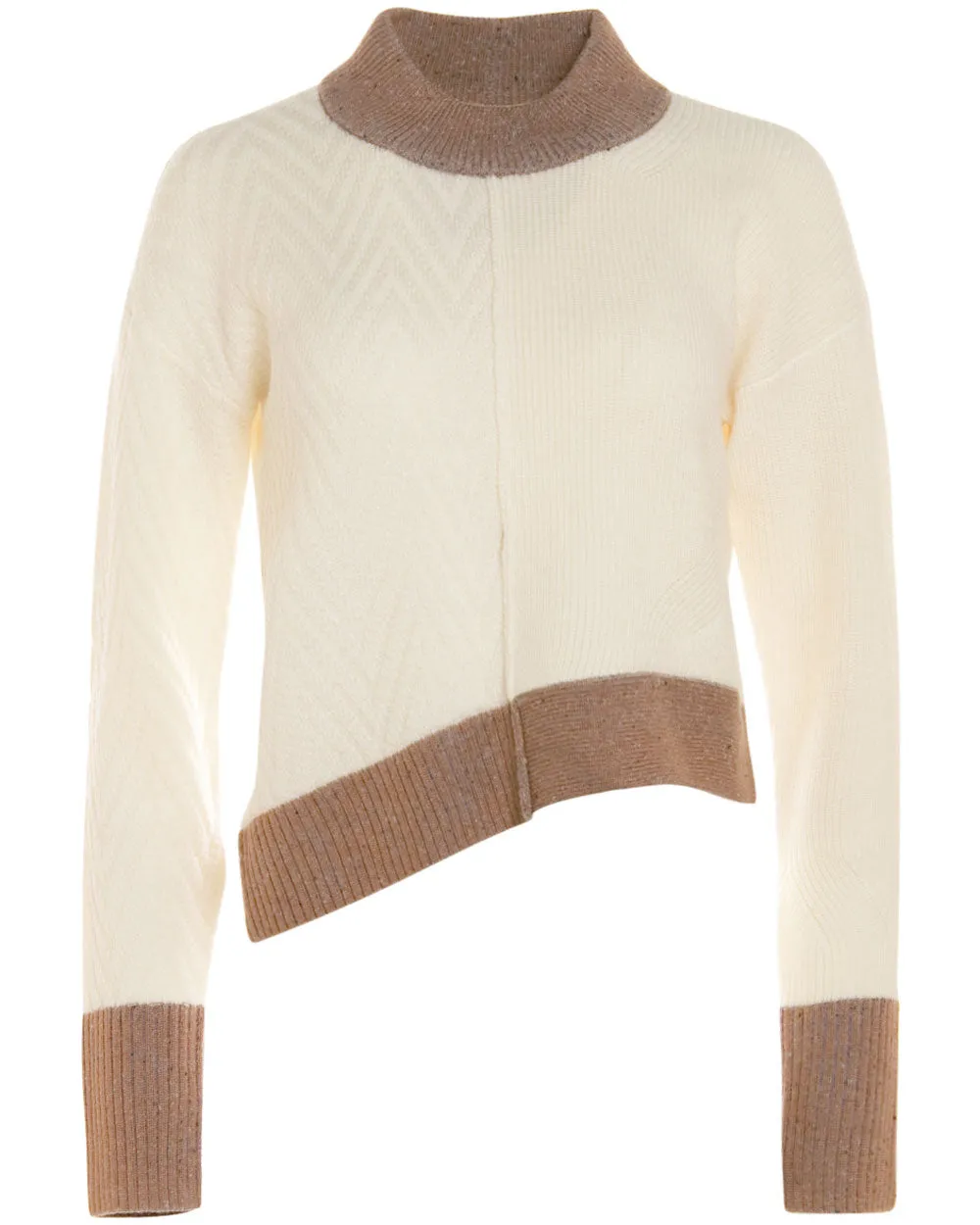 Ivory and Camel Detti Sweater