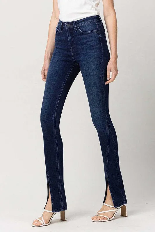 Jeans - "Flying Monkey" High Rise Slim Straight W/Slit