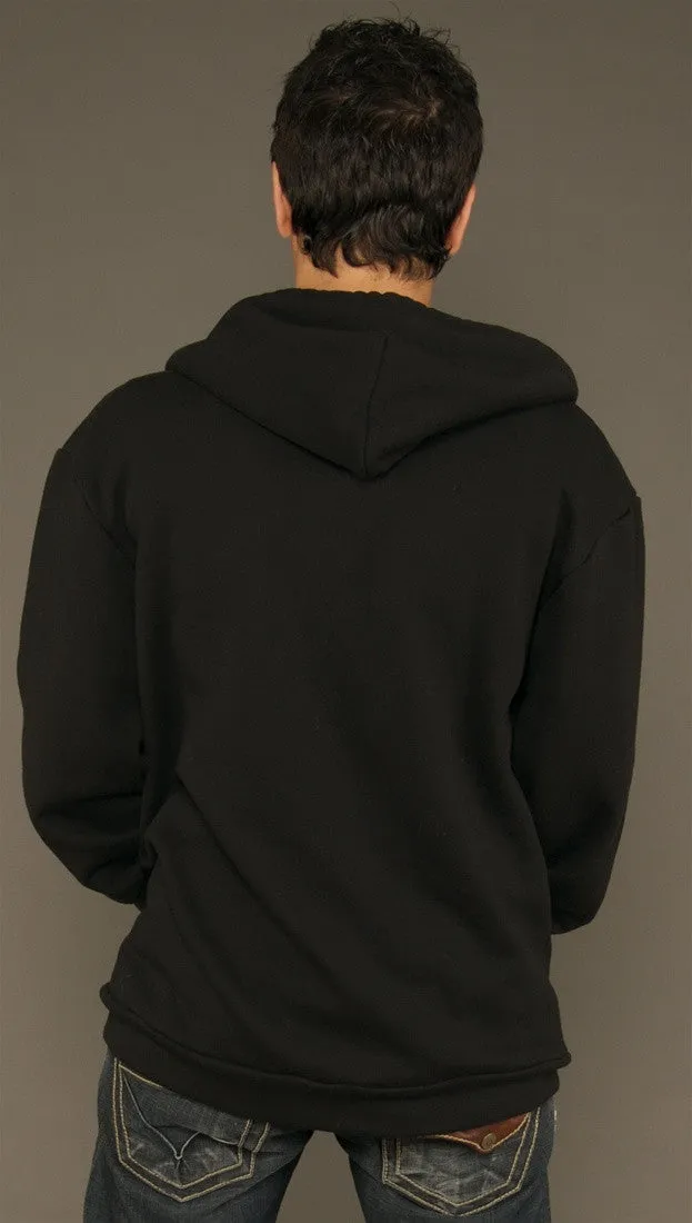 Kinkate Black Zip Up Hoodie