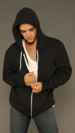 Kinkate Black Zip Up Hoodie