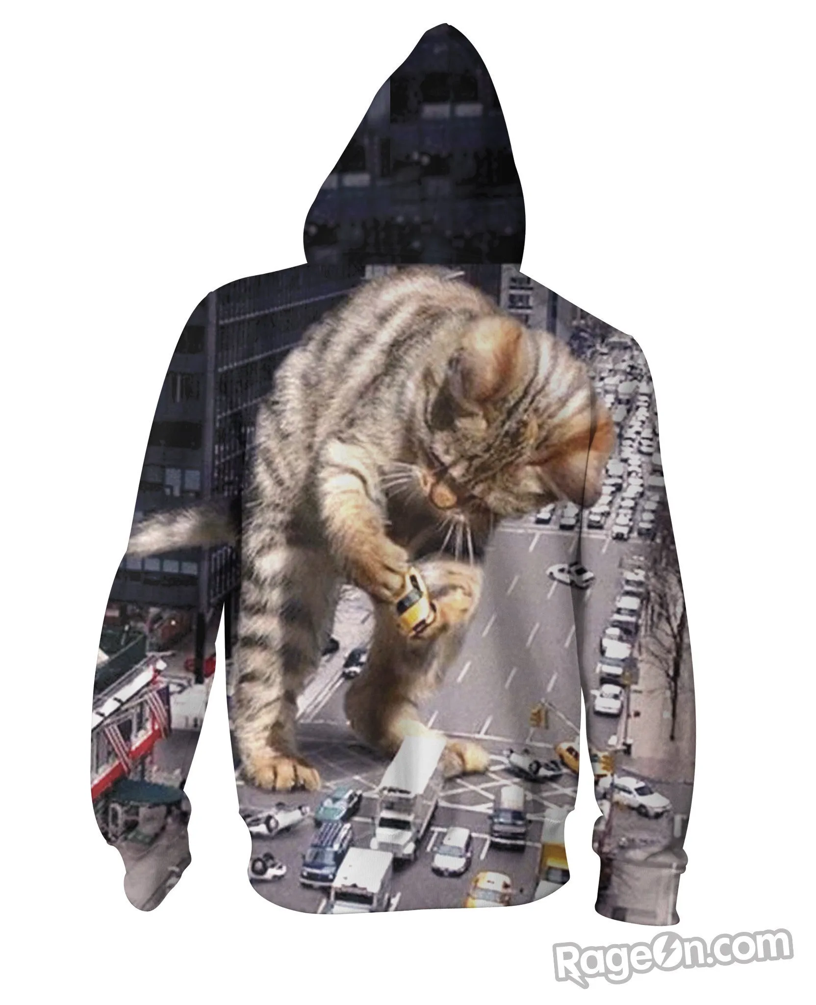 Kitty Zilla Zip-Up Hoodie