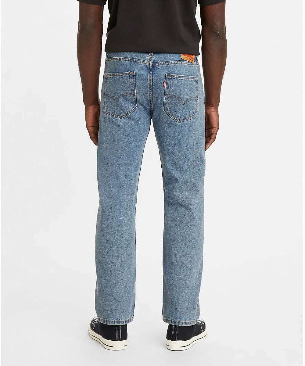 Levi’s Men's 505 Regular Fit Jeans - Light Stonewash