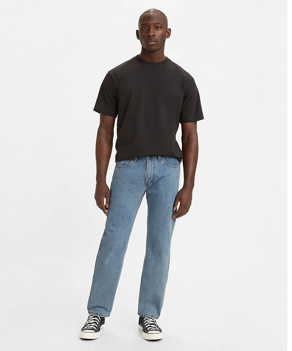 Levi’s Men's 505 Regular Fit Jeans - Light Stonewash