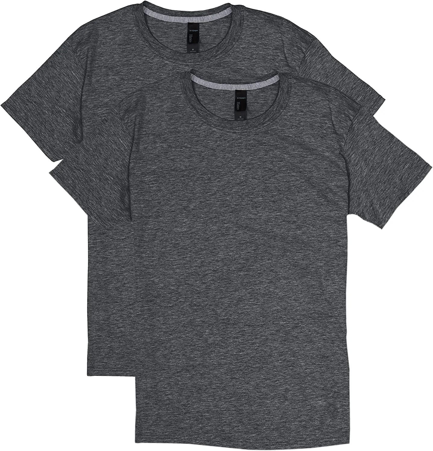 Men's Performance Moisture-Wicking Cotton Blend Tees 2-Pack