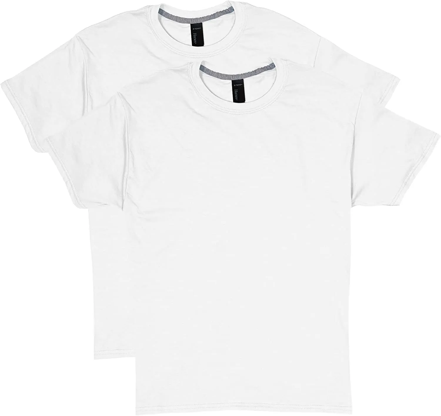 Men's Performance Moisture-Wicking Cotton Blend Tees 2-Pack