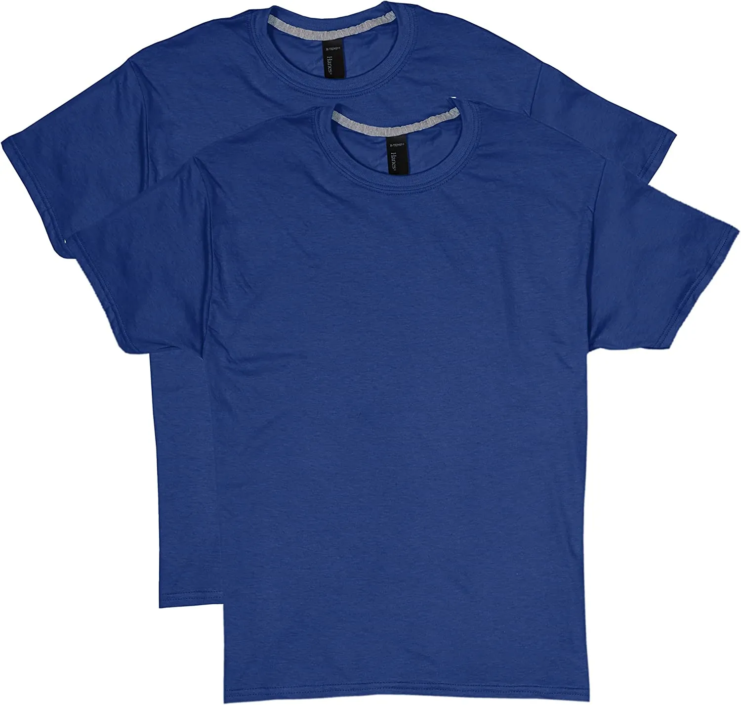 Men's Performance Moisture-Wicking Cotton Blend Tees 2-Pack