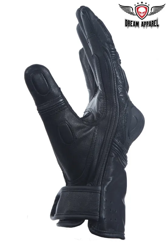 Men's Premium Leather Hard Knuckle Glove