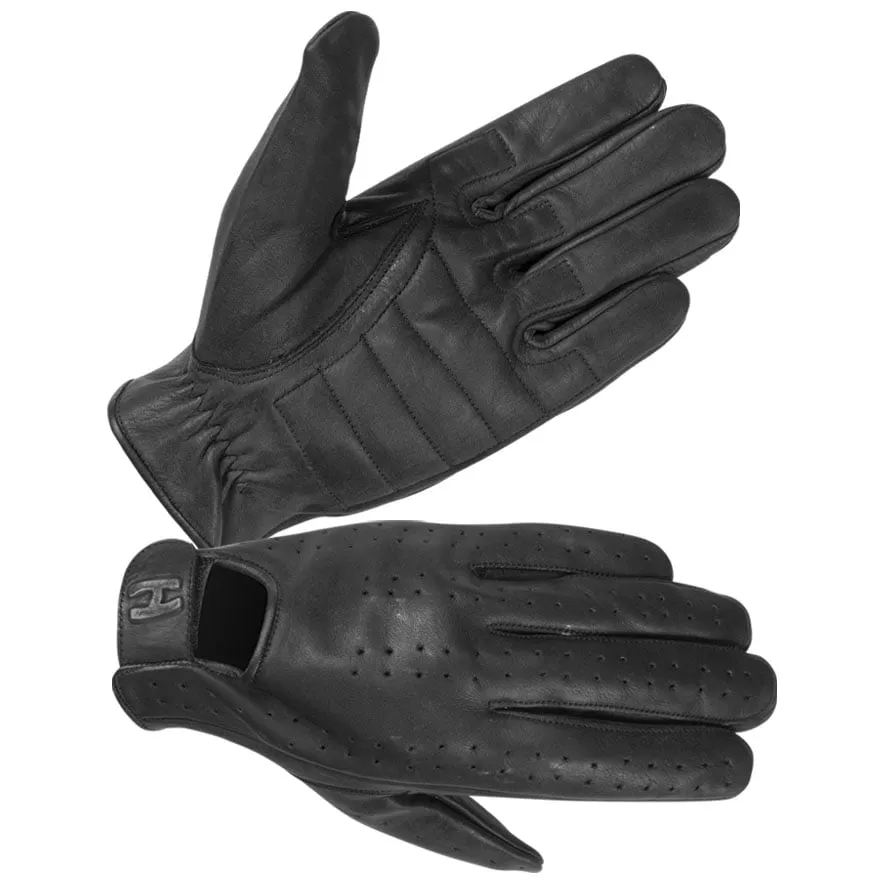 Men's Unlined Perforated Technaline Leather Gloves with Padded Palm