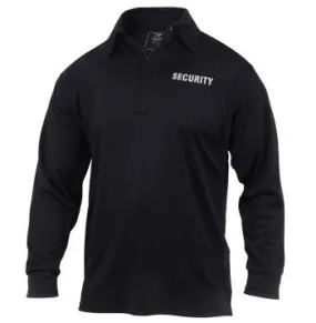 Moisture Wicking Long Sleeve Security Polo