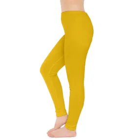 Munich Solid Yellow Casual Leggings