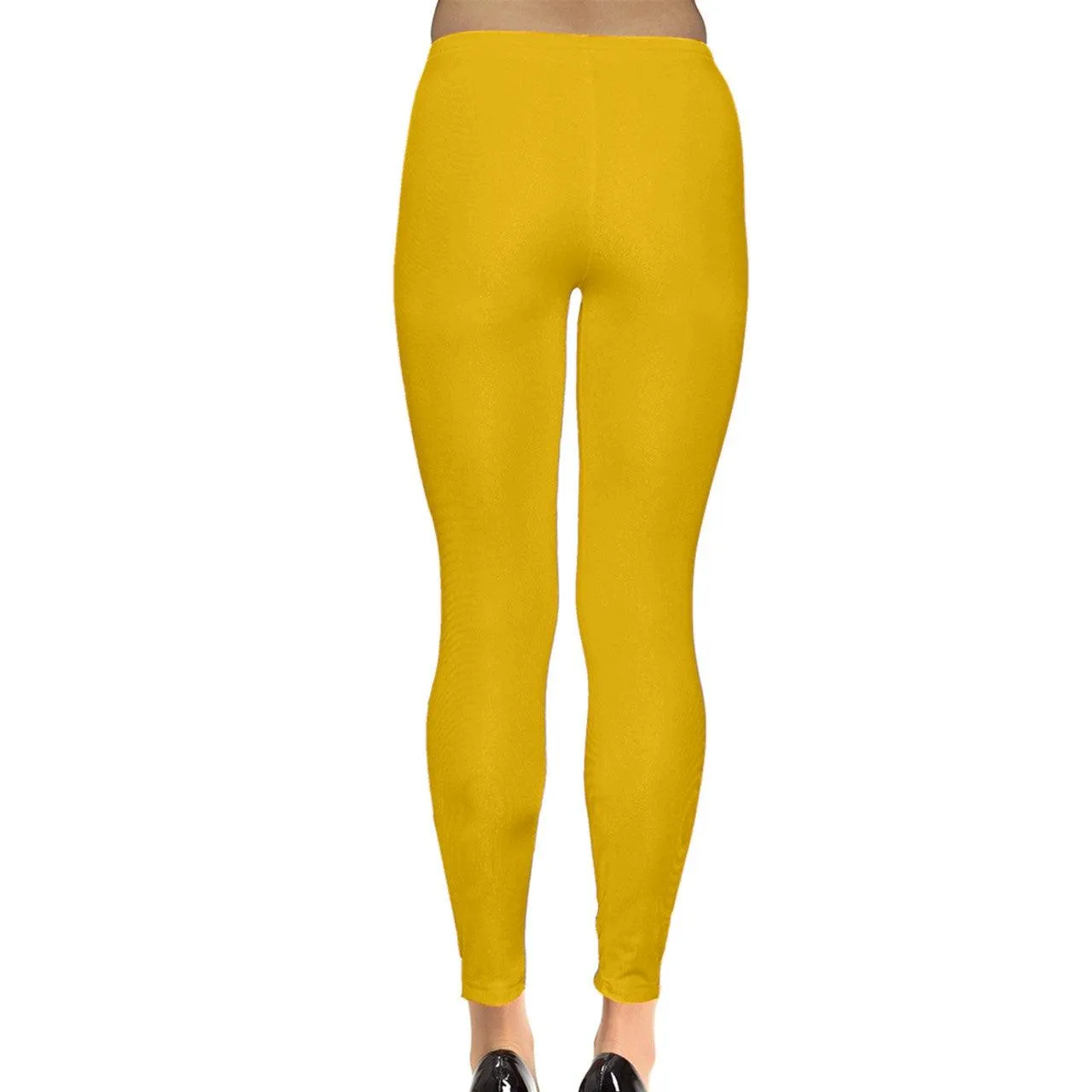 Munich Solid Yellow Casual Leggings