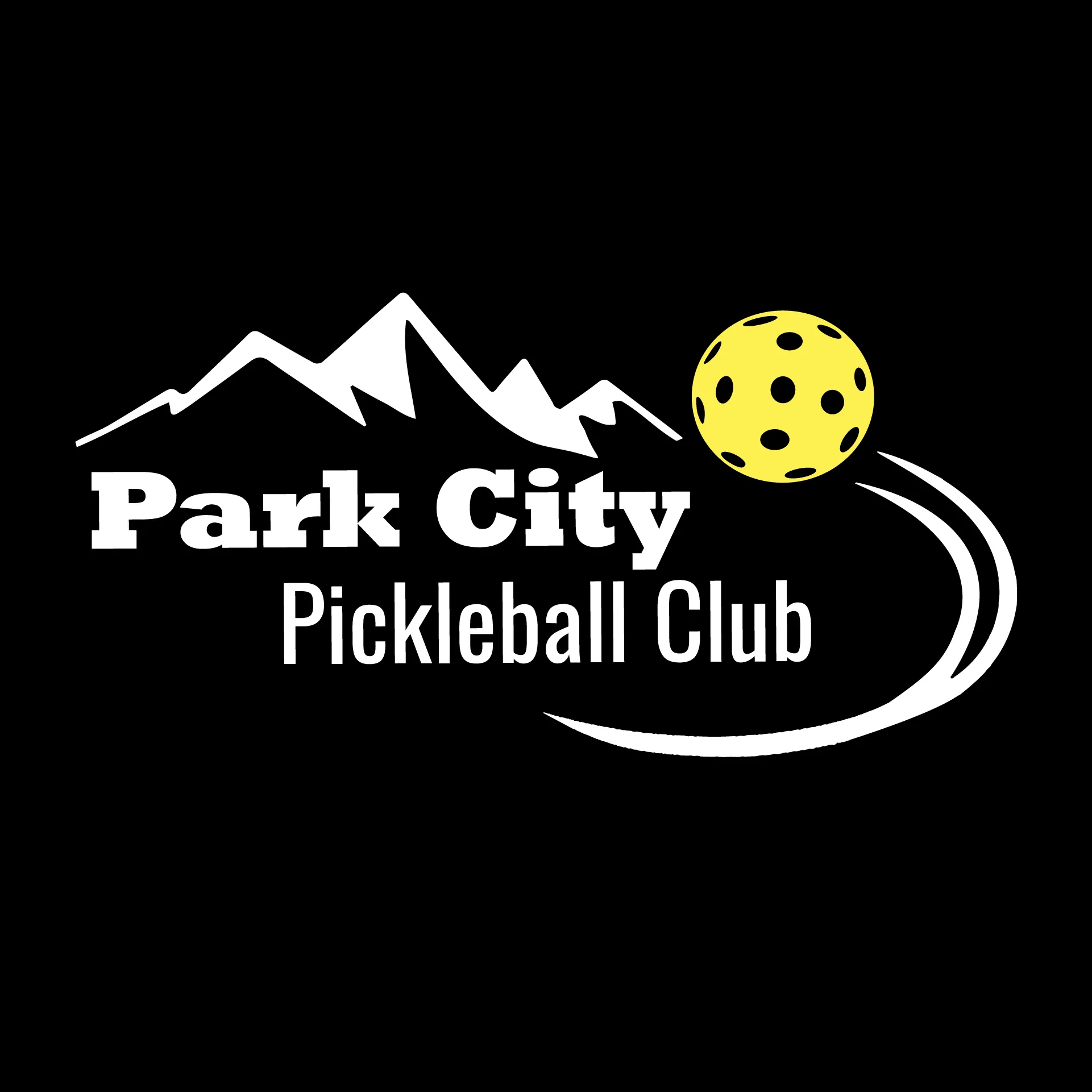 Park City Pickleball Club (White Words) Customizable | Women’s Short Sleeve Crewneck Athletic Shirts | 100% Polyester