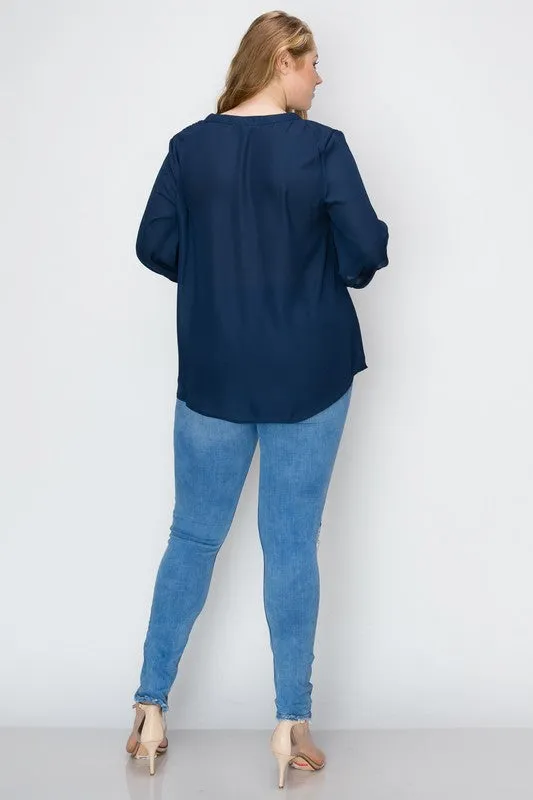 Plus Size Simple Blouse