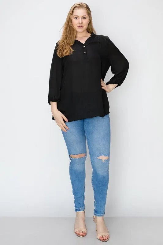 Plus Size Simple Blouse