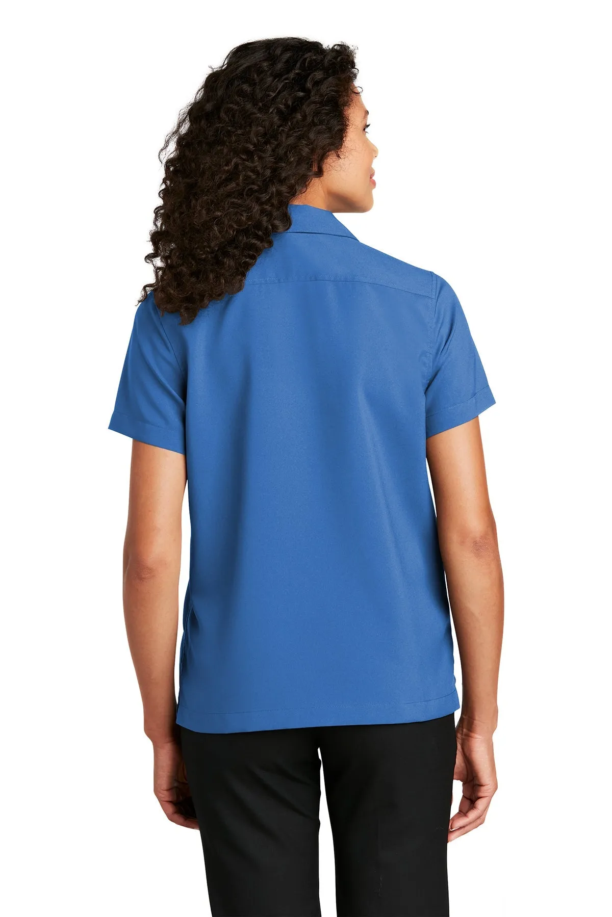 Port Authority Ladies Short Sleeve Custom Performance Shirts, True Blue