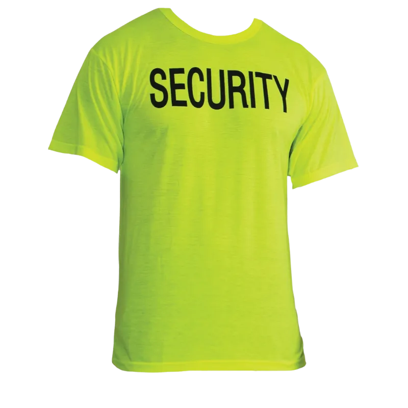 Rothco 2-Sided Security T-Shirt | Safety Green