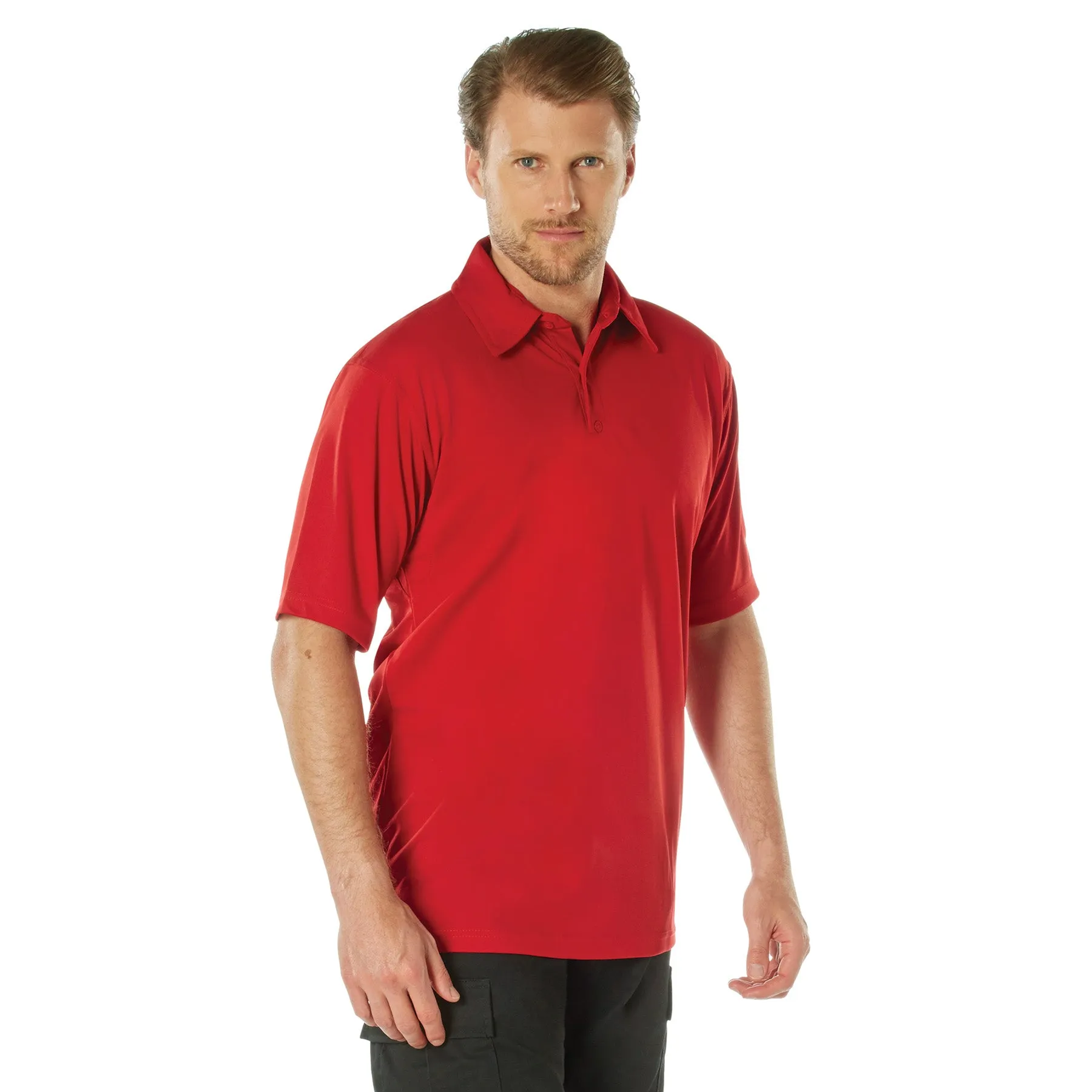 Rothco Moisture Wicking Security Polo Shirt / Red