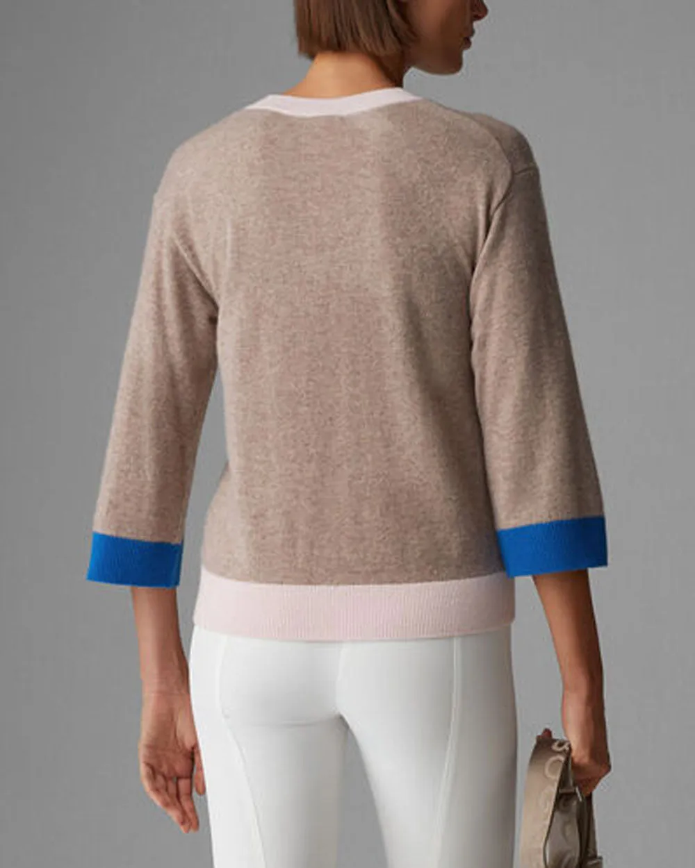 Sand Cassie V Neck Pullover