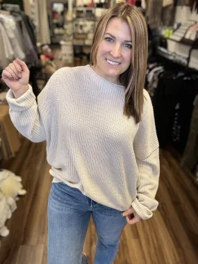 Shae - Long Sleeve Boyfriend Sweater