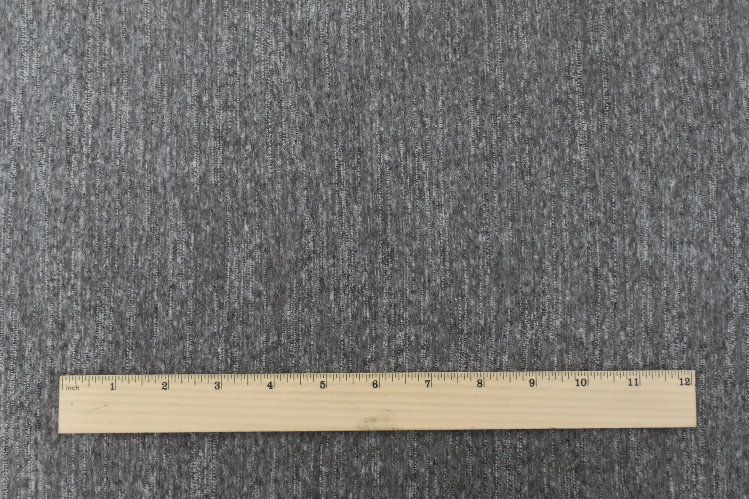 Simple Gray-Black-Gray Slub Stretch Jersey Knit Fabric