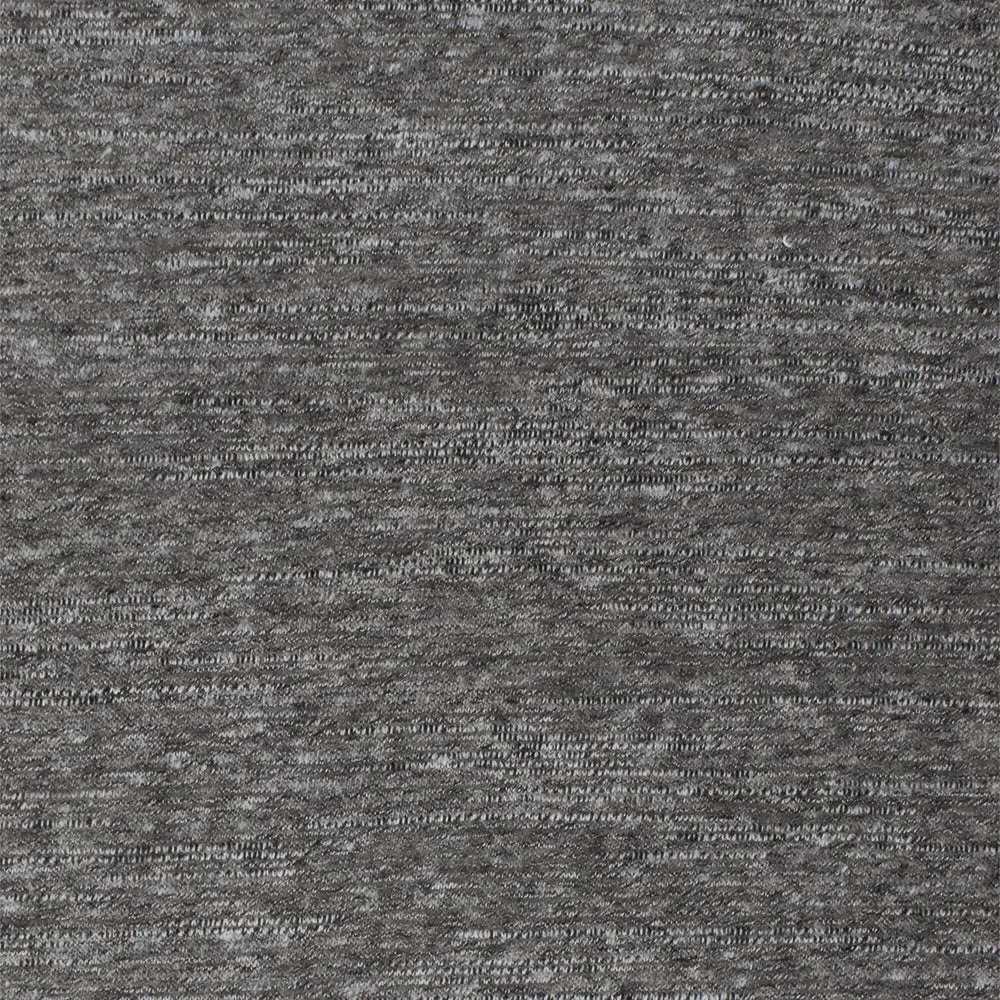 Simple Gray-Black-Gray Slub Stretch Jersey Knit Fabric