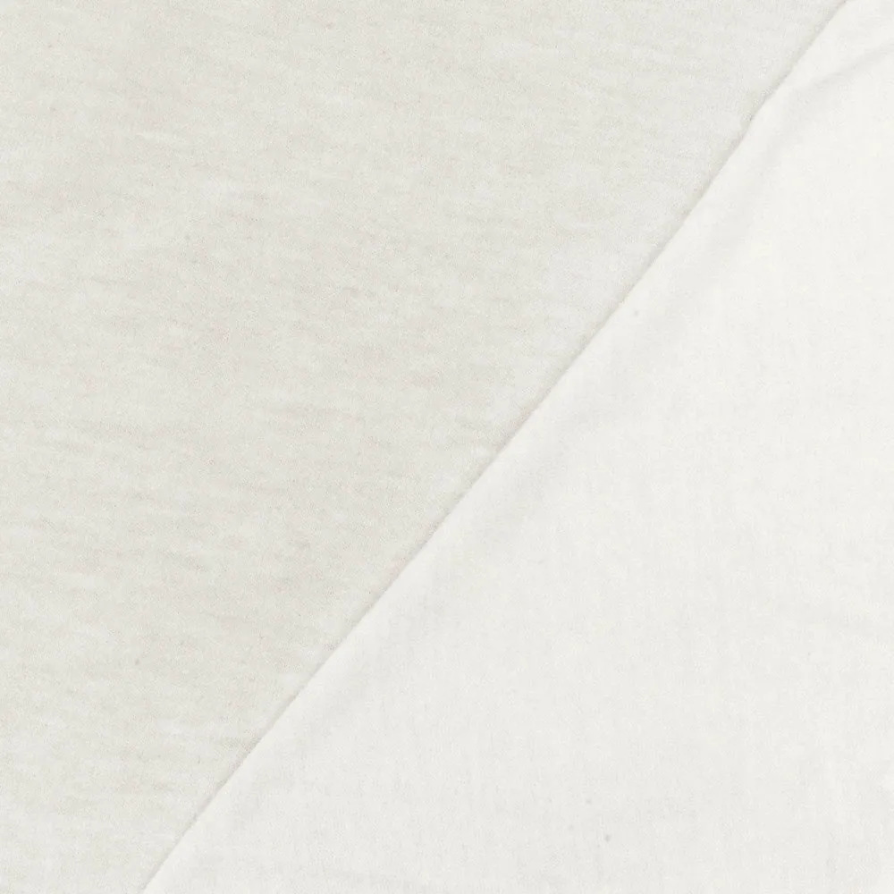 Simple White Solid Stretch Cotton Tissue Jersey Knit Fabric