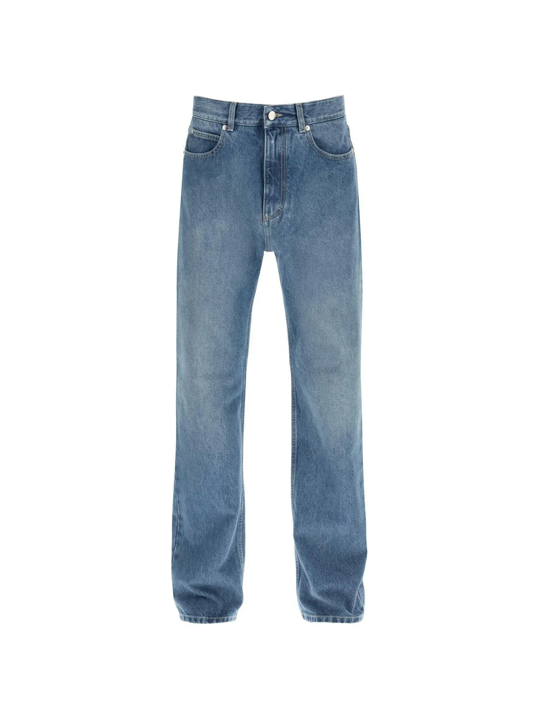 Straight Leg Denim Jeans