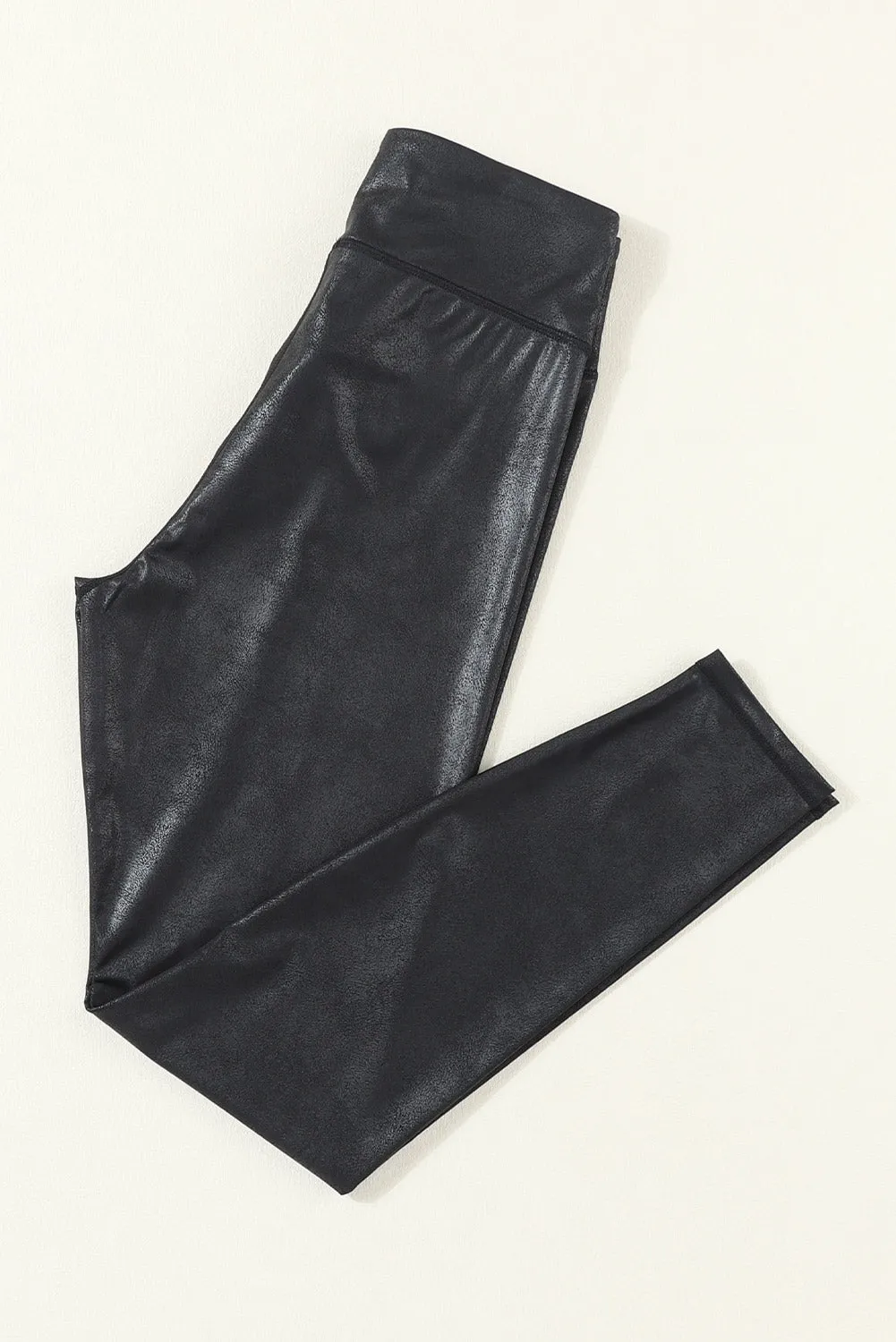 Stretchy Pleather Leggings