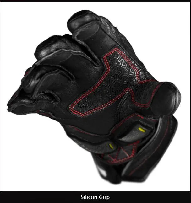 VIATERRA GRID – Full Gauntlet Leather Gloves (Black)