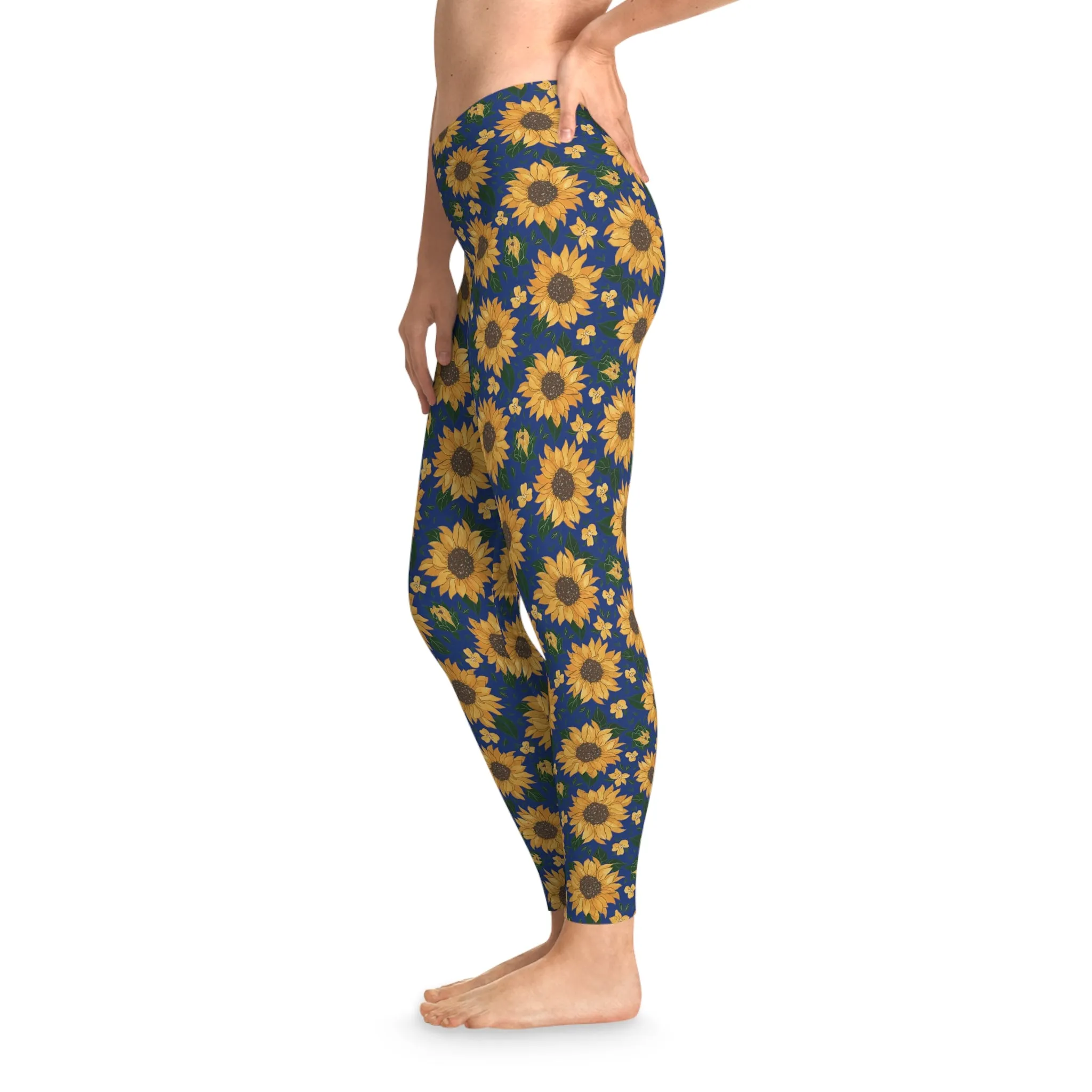 Vintage Sunflowers Stretchy Leggings