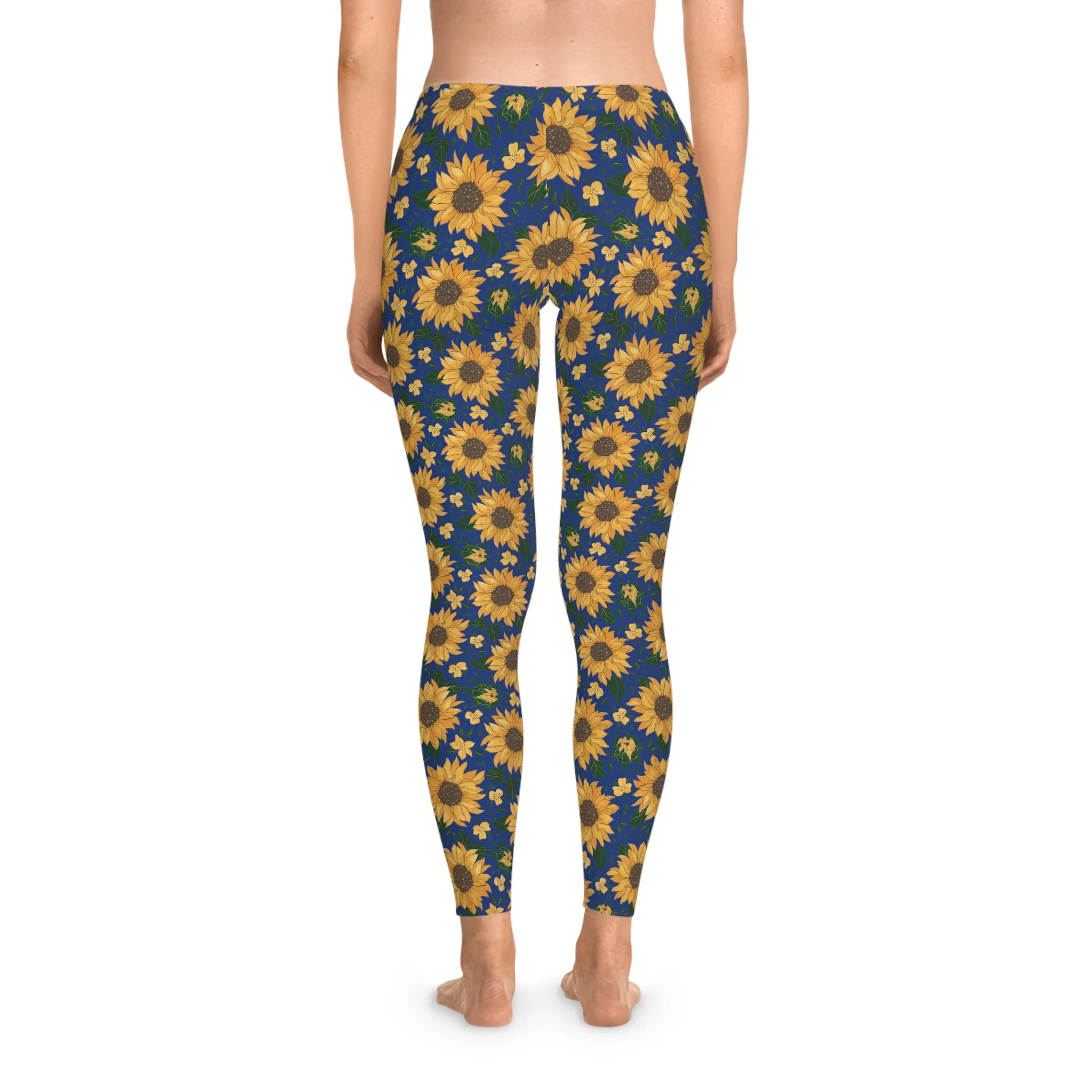 Vintage Sunflowers Stretchy Leggings